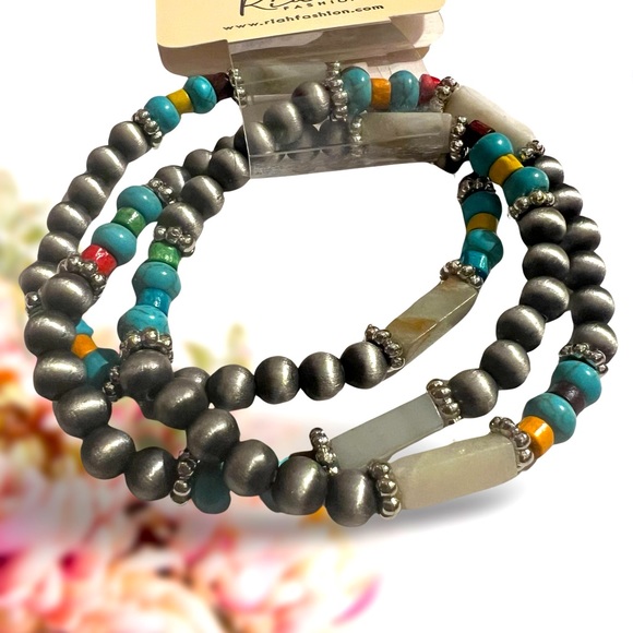 NWT Riah Fashion stacking stretch bracelets - Picture 3 of 5